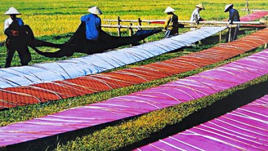 The weaving village in Vietnam: Ha Dong Silk Village