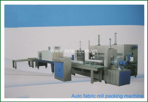 Auto fabric roll packing line