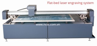 Flat-bed laser engraving system