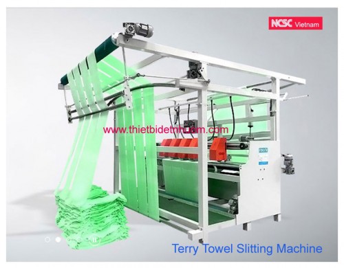Length cutting machine for terry fabric