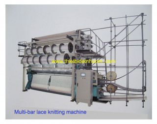 Multi-bar lace knitting machine