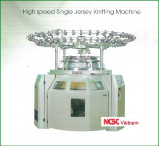 High speed single jersey knitting machine