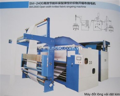 Singeing machinery for kitted fabric SM-2400
