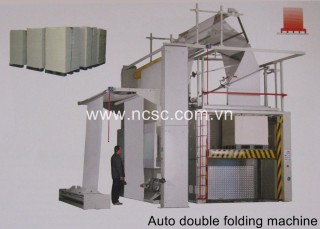 Auto double folding machine in pallet