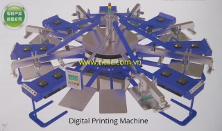 Round digital printing machine