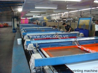 Flat screen printing machine
