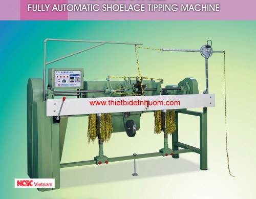Fully automatic shoelace tipping machine
