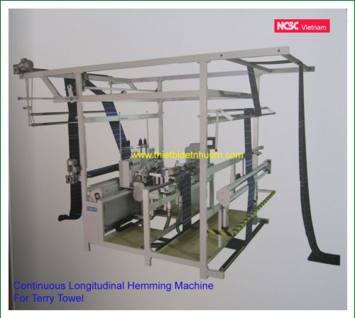 Continuous Longitudinal Hemming Machine  For Terry Towel