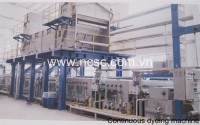 Continuous dyeing-washing machine